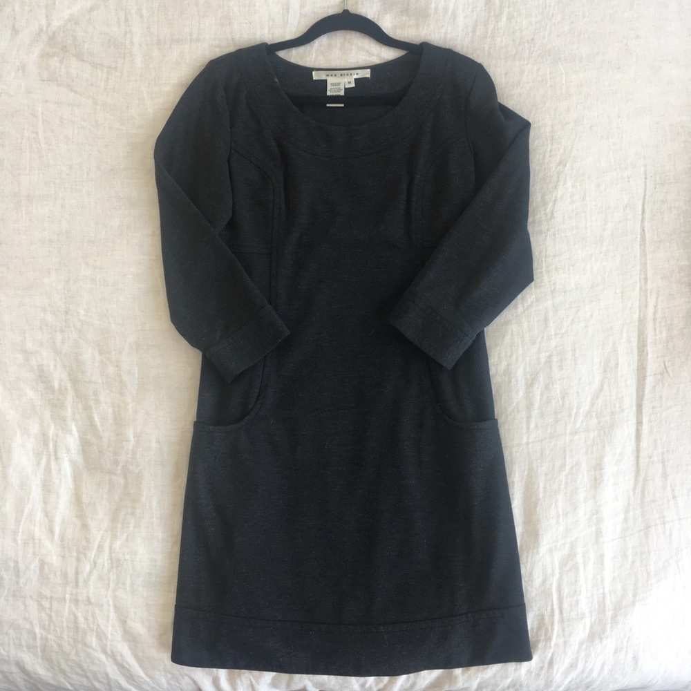 Grey Jersey Shift Dress Size M